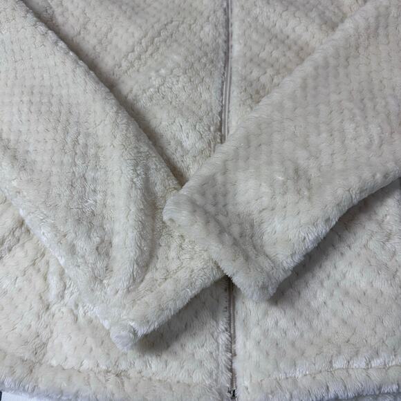 Columbia Fireside Sherpa Fleece Jacket Womens Size Small Chalk White Cozy Warm - Picture 9 of 13